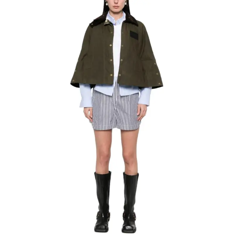 BARBOUR X Erdem Reversible Clover Showerproof Trapeze Jacket-1