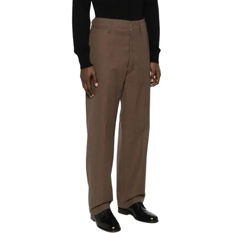 Lemaire Straight Leg Pleated Trousers-3