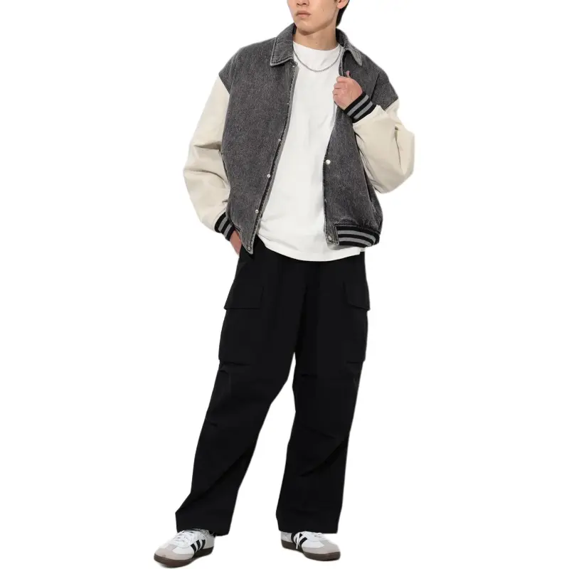 Beams Cargo Pants Men Black-1