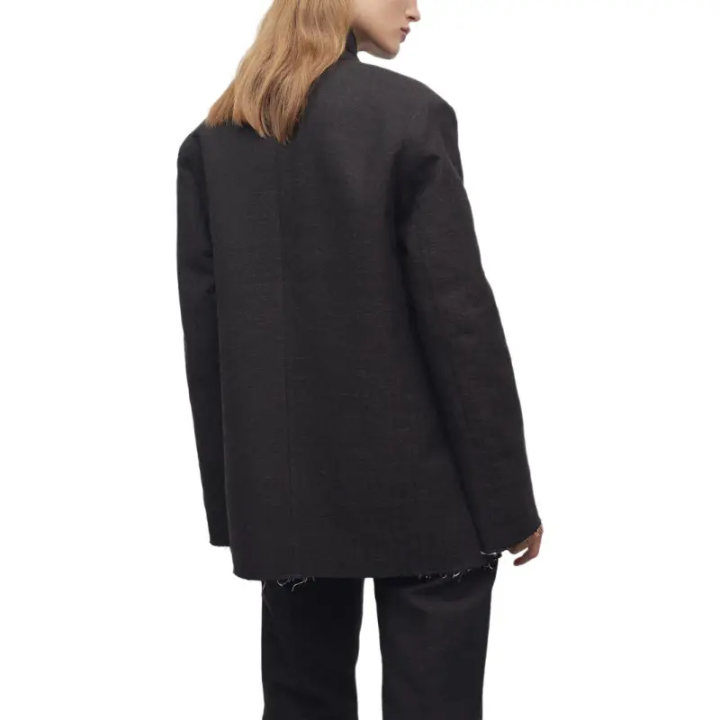 THE ROW Lysandre Jacket 'Dark Brown Melange'-3