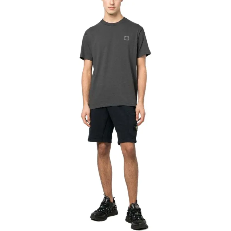 STONE ISLAND Compass patch Cotton T shirt-2