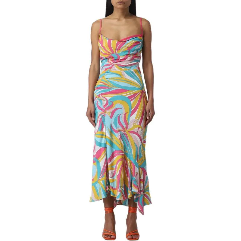 PINKO Graphic print Halterneck Dress-4