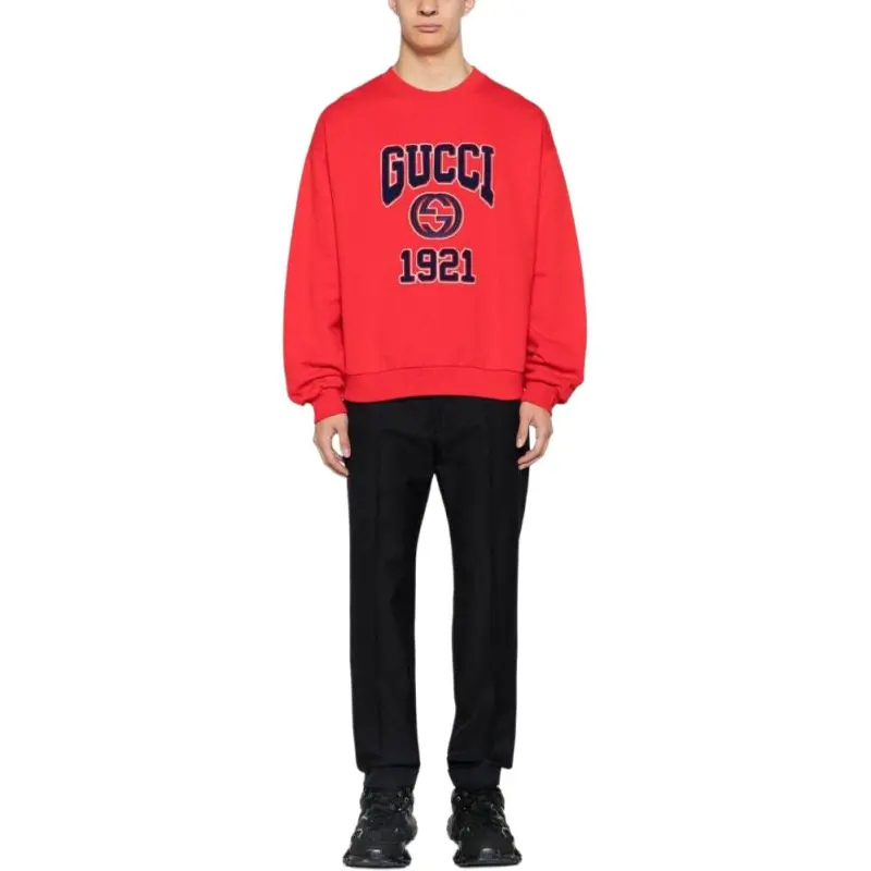 GUCCI Interlocking-G Cotton Sweatshirt-1