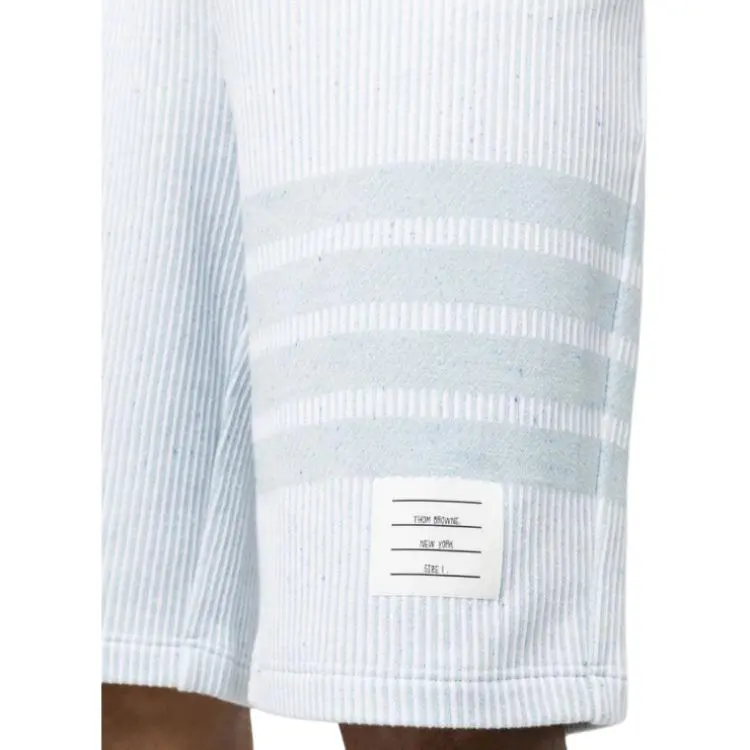 THOM BROWNE 4 Bar Striped Drawstring Shorts-5