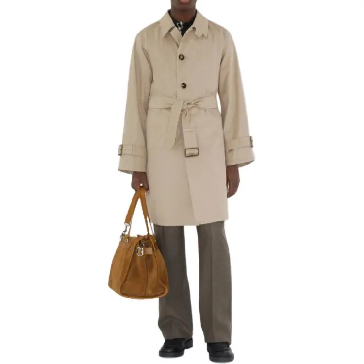 Burberry Single Breasted Belted Trench Coat-2