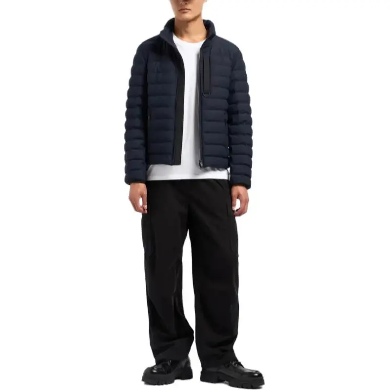 Moose Knuckles Logo Patch Quilted Down Jacket-2
