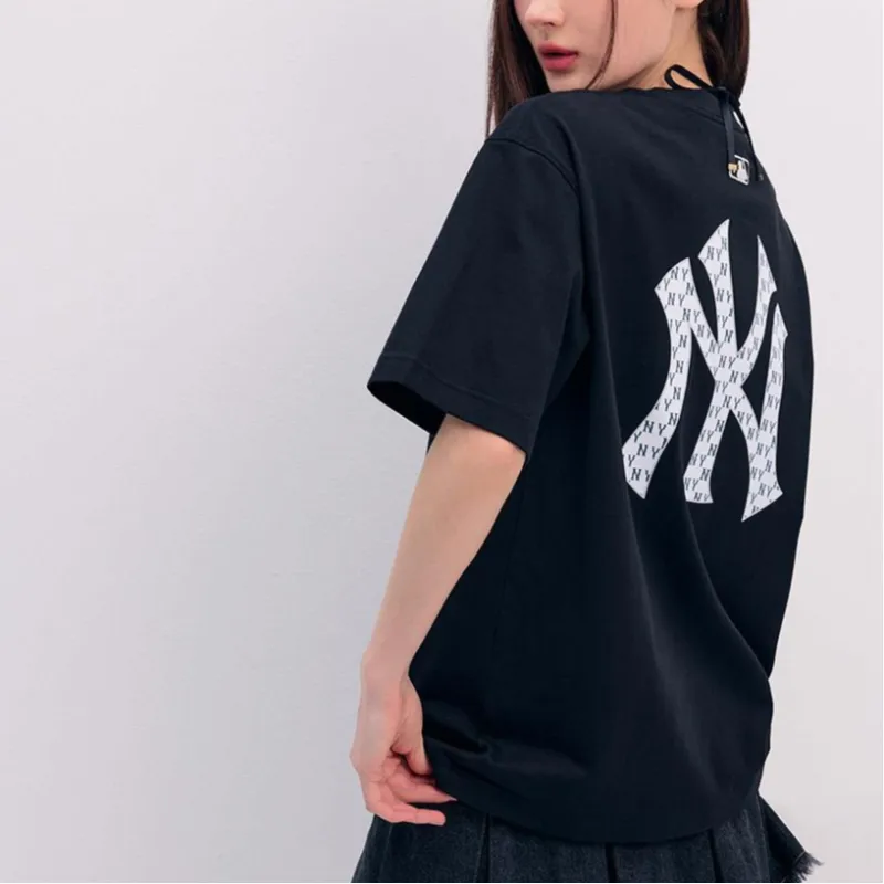 MLB MONOGRAM Series New York Yankees Team T Shirt Unisex Black-3