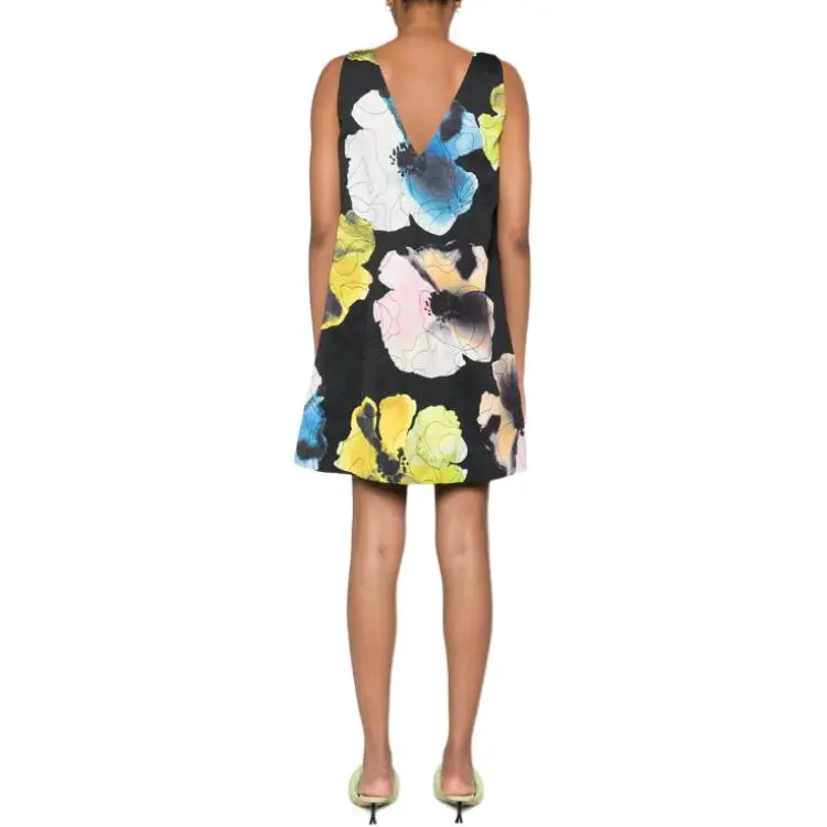 STINE GOYA Watercolor Bloom Mini Dress-1