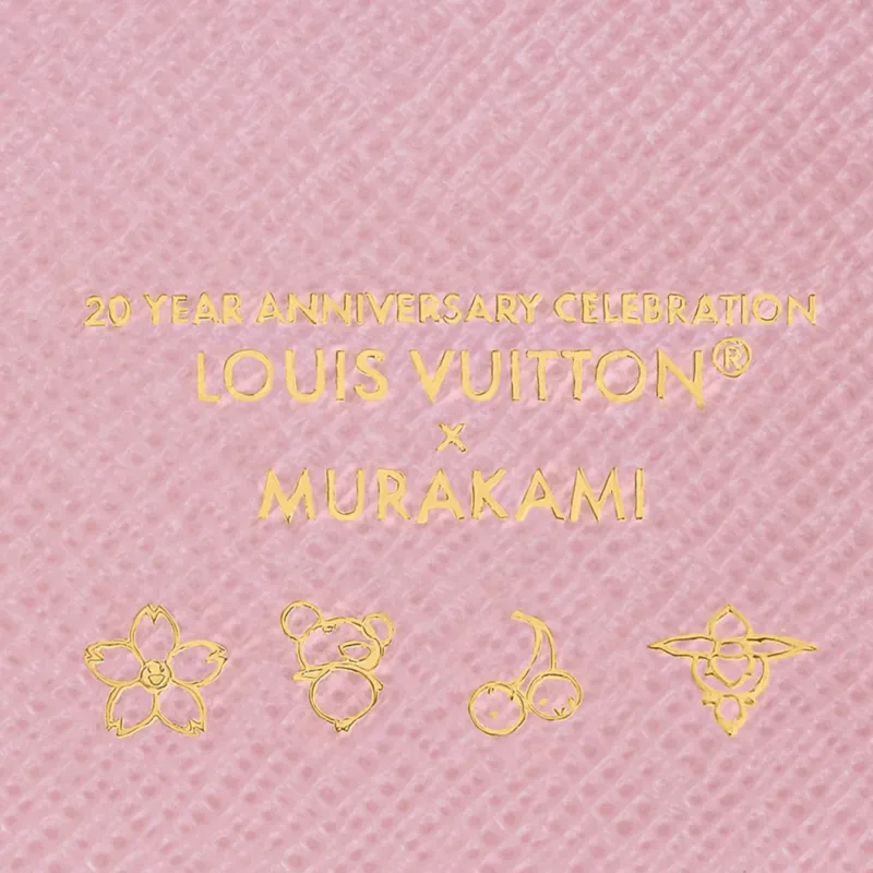 LOUIS VUITTON X Takashi Murakami Victorine Wallet Sakura Brown-4