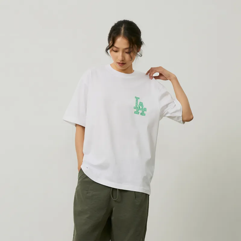 MLB Checkerboard T Shirts Unisex Ecru-6