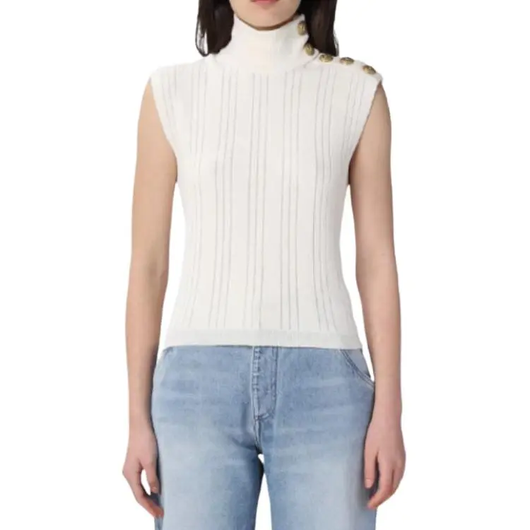 BALMAIN T Shirts Women's White-2