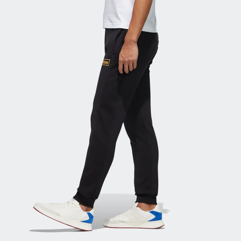 Adidas Neo Knitted Sports Pants Men's Black-3