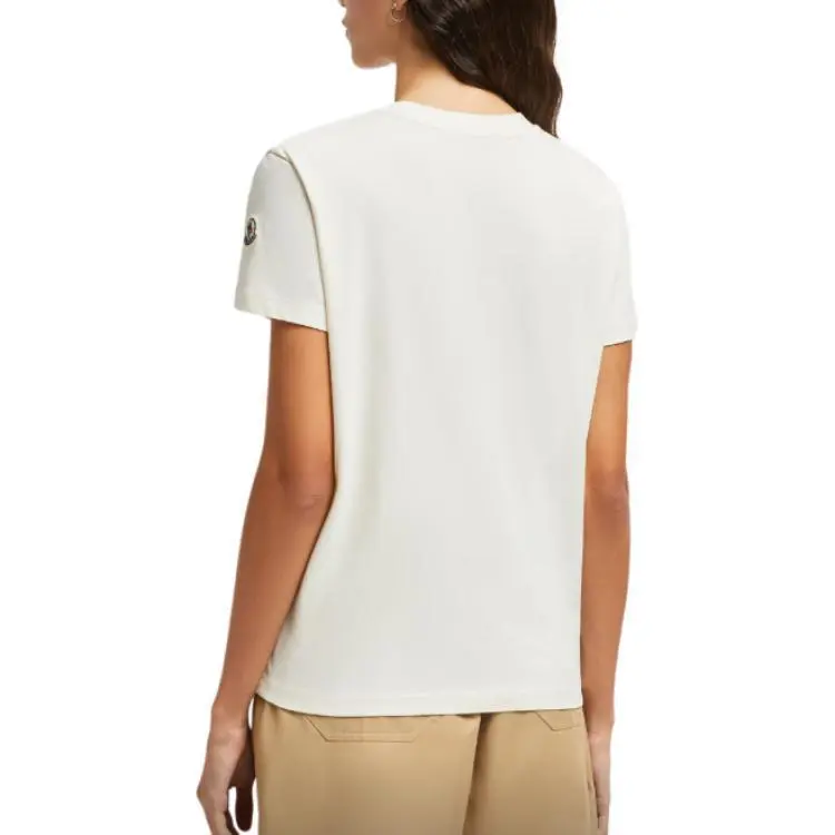 Moncler Logo Embroidered Crewneck T Shirt-3