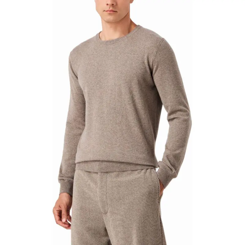 GIORGIO ARMANI Mélange effect Cashmere Crew neck Jumper-1