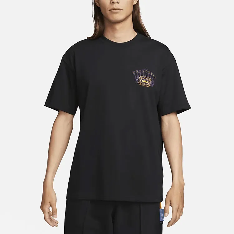 Nike T Shirts Men Black-2