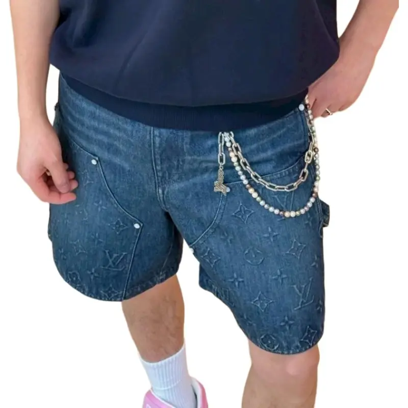 LOUIS VUITTON Denim Workwear Shorts-3