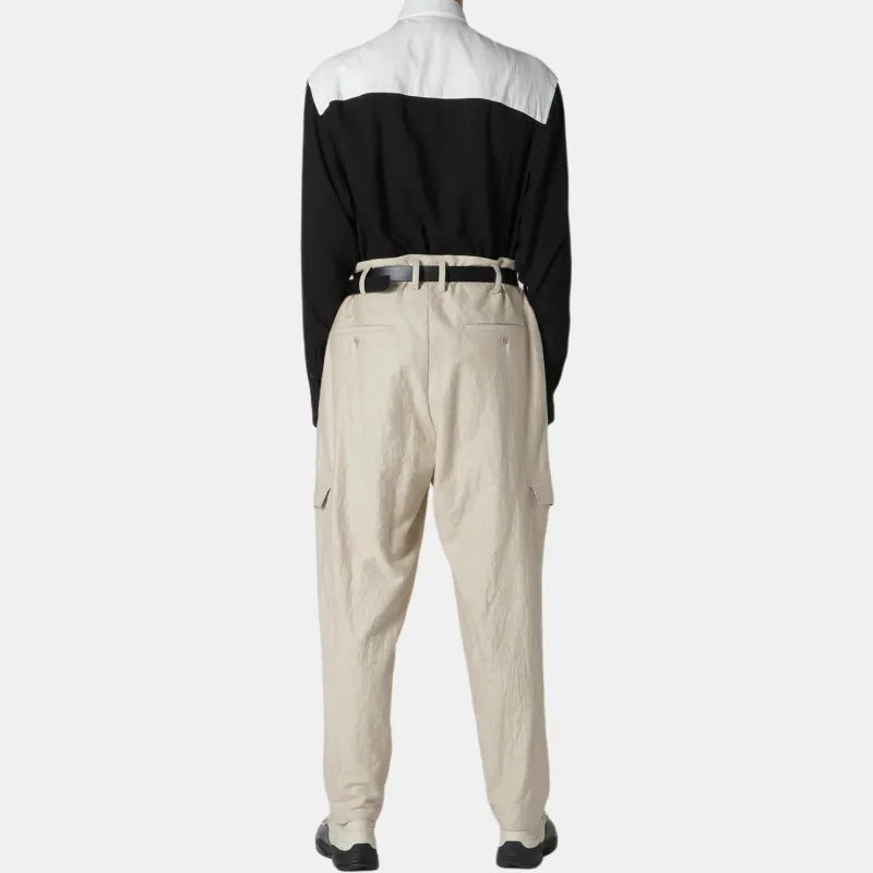 Yohji Yamamoto Y's For Men FW24 Casual Pants Men's Ivory-5