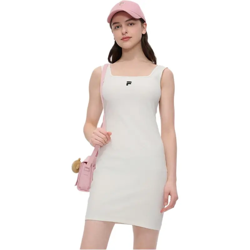 FILA FUSION FOB Collection FUSION LIFE Slip Dresses Women's Milk Mist White WT-1