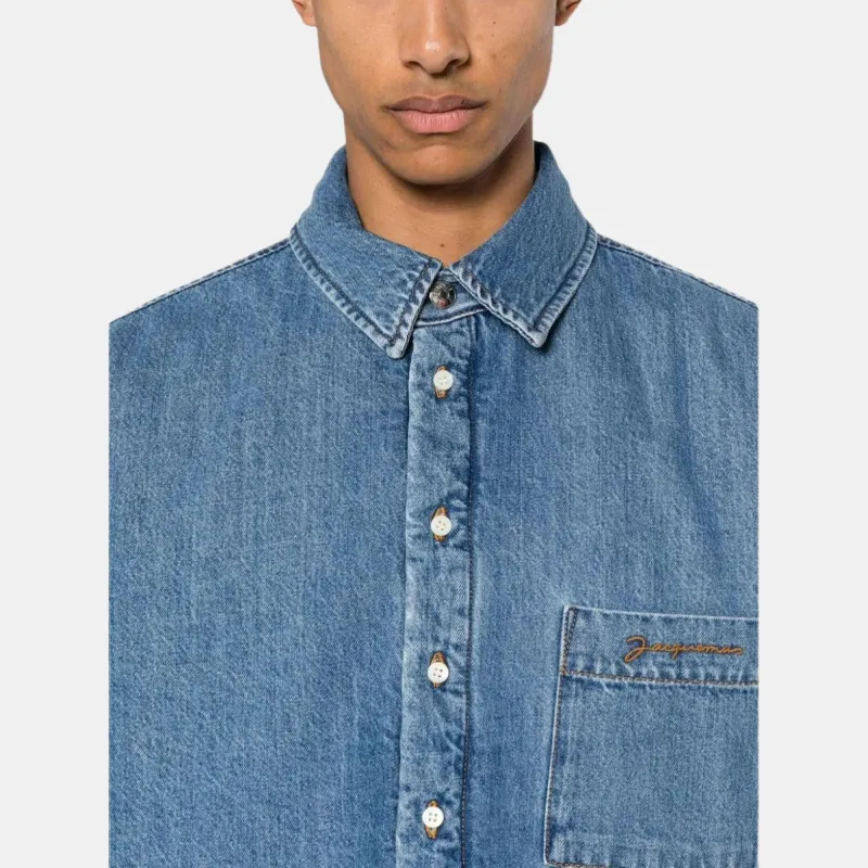 Jacquemus La Chemise Boulanger Denim Shirt Jacket-4