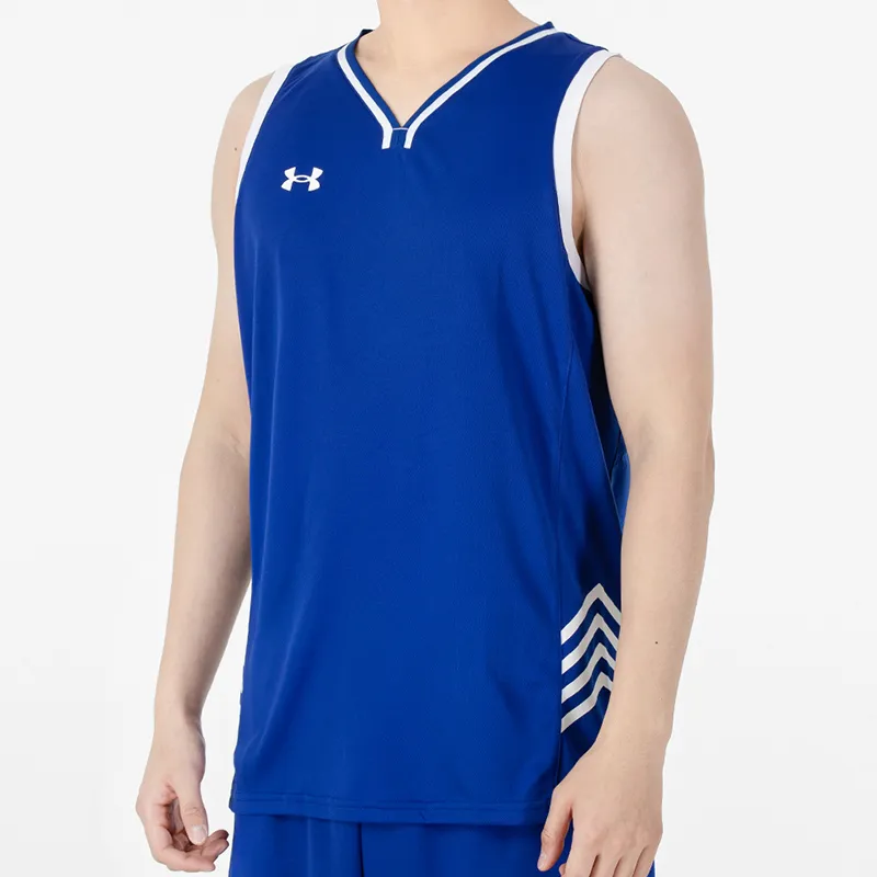 Under Armour Basketball Jerseys Men Royal Blue-2