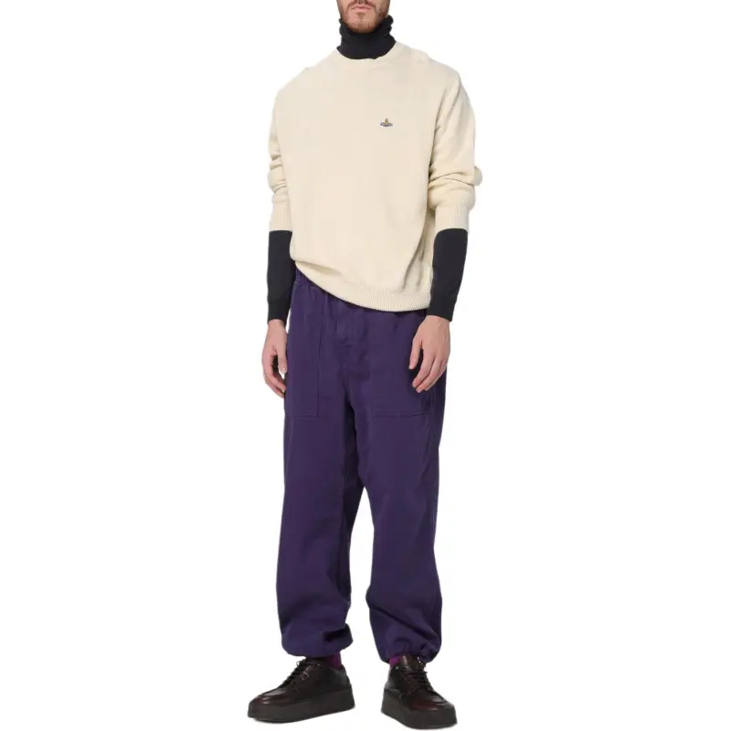 Vivienne Westwood Alex Orb Embroidered Crewneck Jumper-5