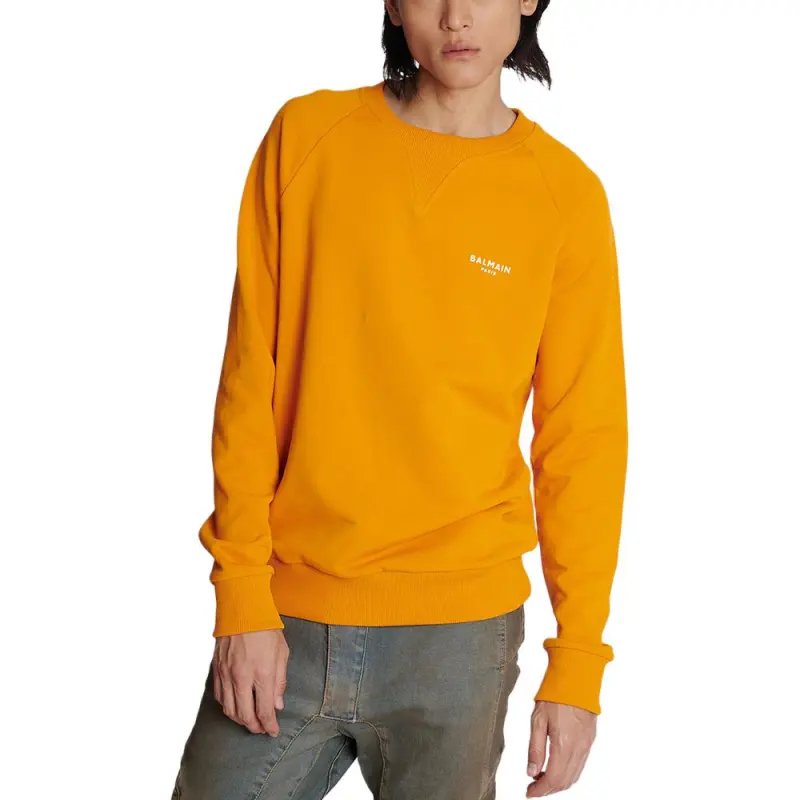 BALMAIN Logo print Organic cotton Sweatshirt-2