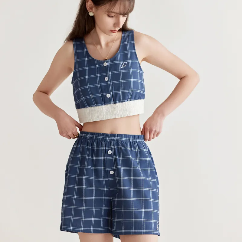 WANANNI Pajama Gift Box Women's Mountain Mist Blue-3