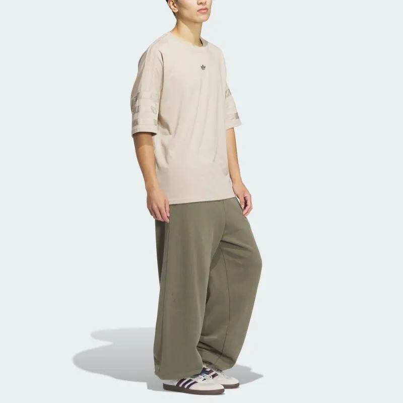 Adidas Originals WASHED JOGGERS Knitted Sports Pants Men Strata Olive Green-3