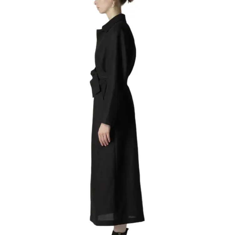 Yohji Yamamoto Trench Coat Women's Black-2