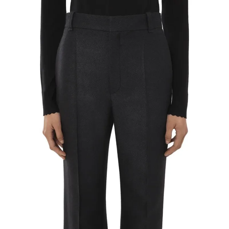 Chloé High-Waisted Wide-Leg Trousers-5