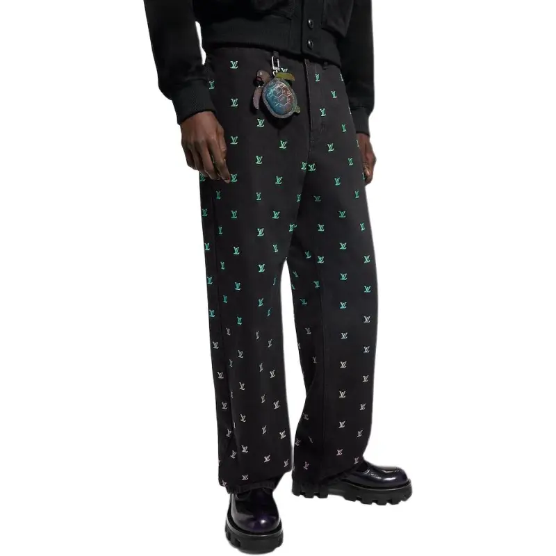 LOUIS VUITTON SS25 Jeans Men's Marine Blue-3