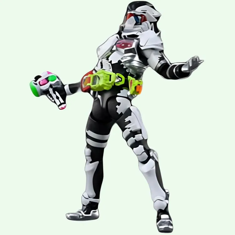 BANDAI Kamen Rider Ex Aid Spirits Limit SHF Genm Dangerous Zombie Player LV 0 Reissued Version Scale Figures-4