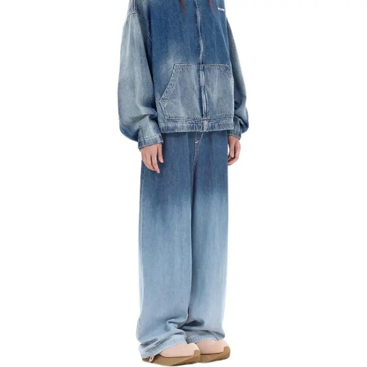 WE11DONE SS25 Jeans Unisex Blue-4