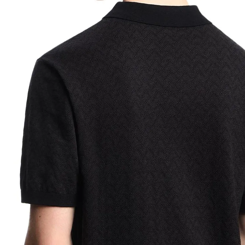 EMPORIO ARMANI SS25 Polo Shirt Men's Black-5