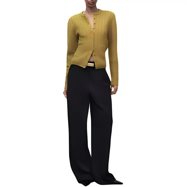 ZARA Sweater Women's Olive Green-2
