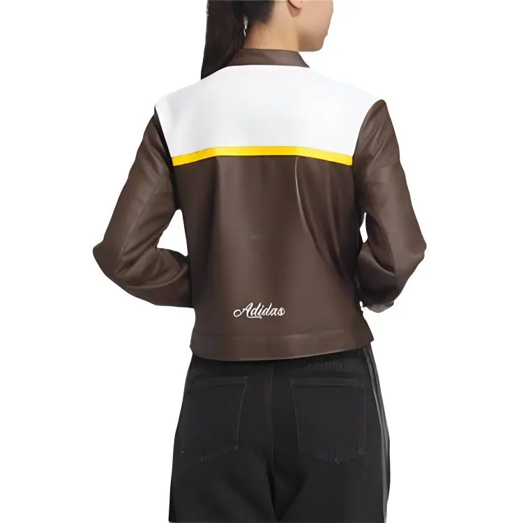 Adidas Originals Jackets Coats Women's Brown/White-2