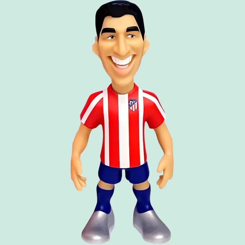 MINIX COLLECTIBLES Athletico Madrid Minix Soccer Player Doll Suarez 12cm Chibi Figures-3