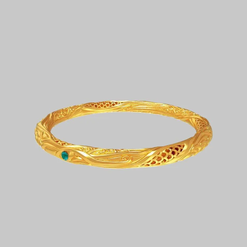 KLFOOK 999 Fine Silver Bangles Unisex-1