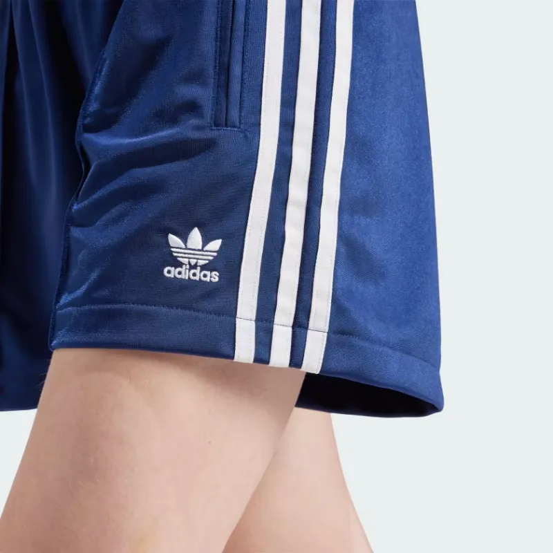 Adidas Women's 3 Stripes French Terry Shorts Dark Blue-4