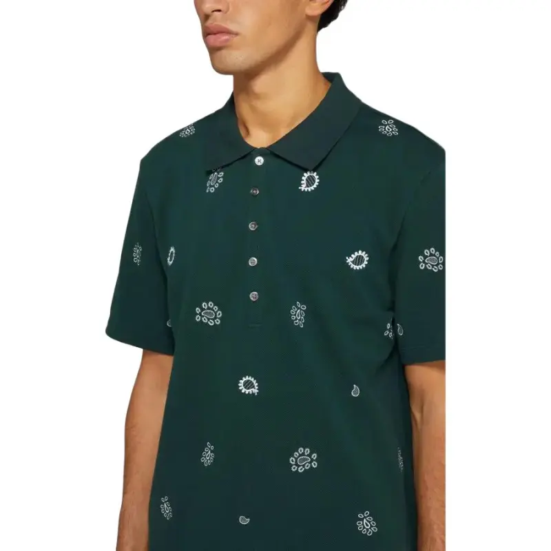 THOM BROWNE Paisley print Polo Shirt-3