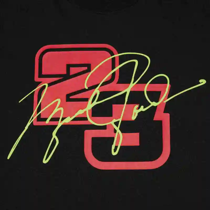 Jordan Numeric Printing T Shirt Men's Black-2