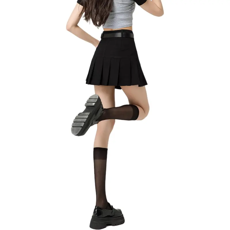 Wen Shan Casual Short Skirts Women's Black-1