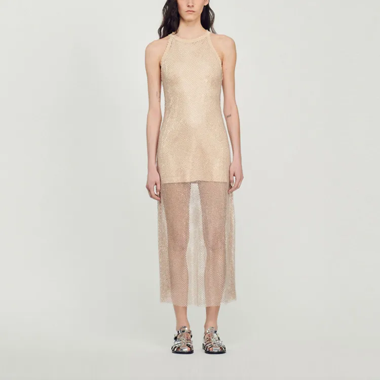 Sandro Slip Dresses Women's Gold-1