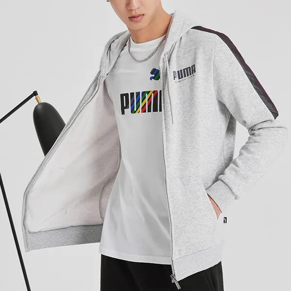 PUMA Jackets Men Gray-3