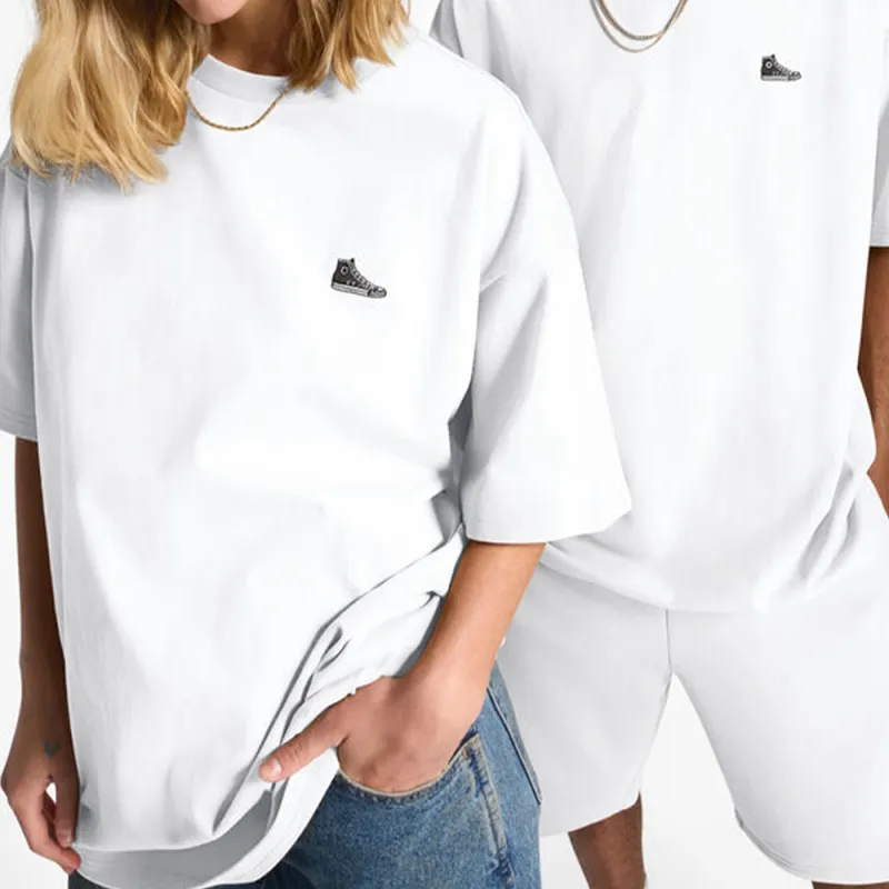 Converse Go-To Loose Fit Sneaker Patch T-Shirt-2