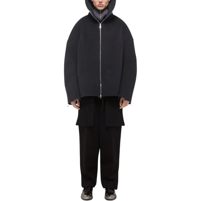 Helmut Lang FW24 Jackets Coats Unisex Dark Charcoal-5