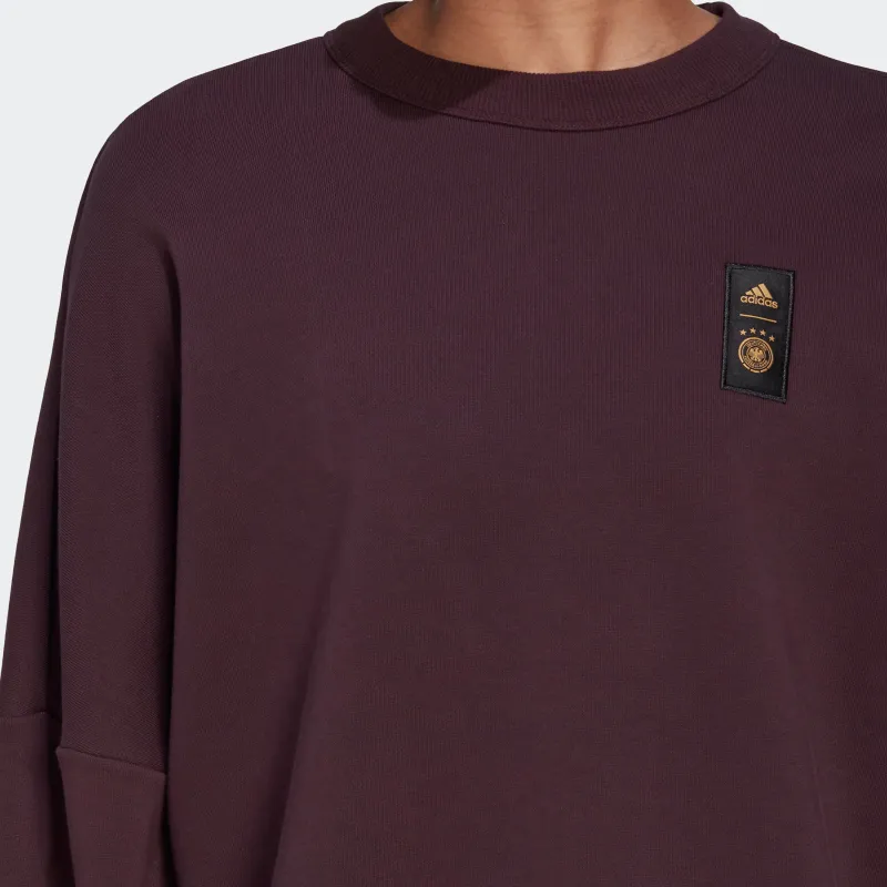 Adidas Sweatshirts Women's Dark Reddish Purple-4