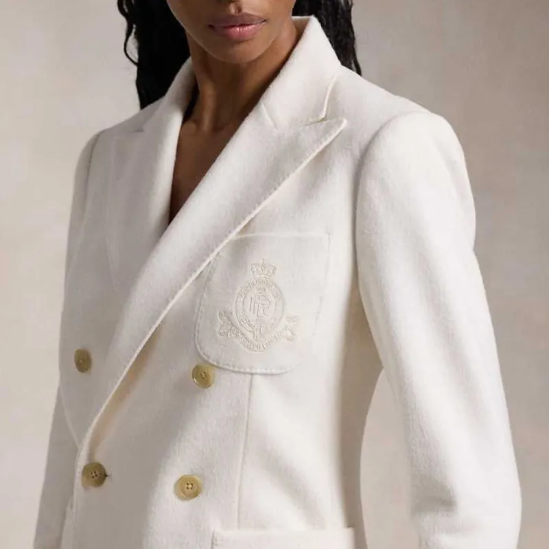 Polo Ralph Lauren FW24 Business Suits Coats Women's Cream-4
