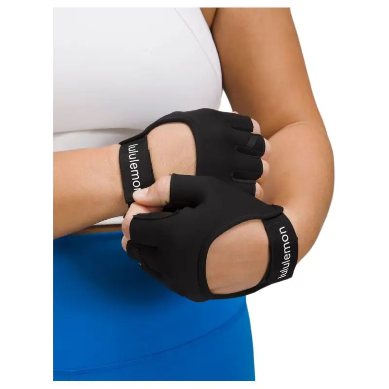 Lululemon Silicone Fitness Gloves Women's Black-2