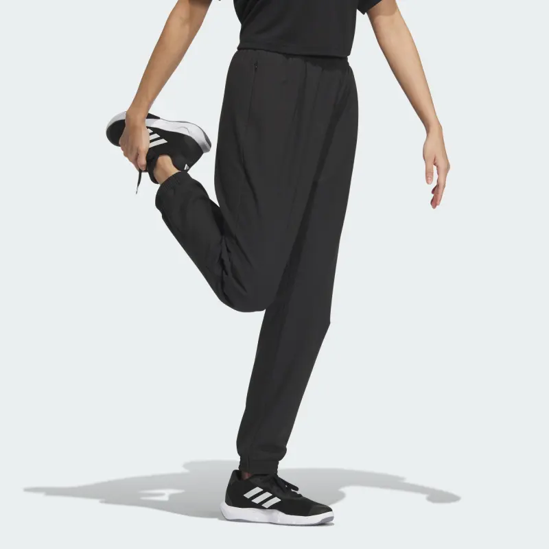 Adidas WE WV PT CN Knitted Sports Pants Women's Black-3
